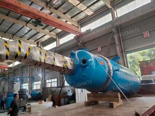 Glass lined wiped film evaporator